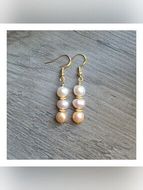 NEW ♡ Freshwater Baroque Pearl Drop Earrings | NWOT | Handmade
